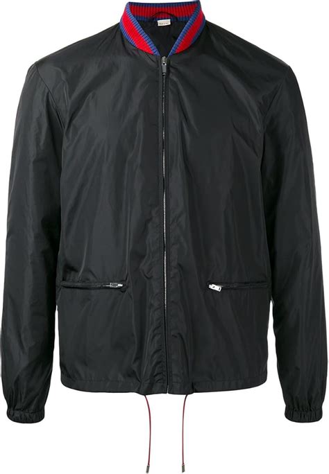 chaqueta gucci negra|Cazadoras y chaquetas de cuero para hombre .